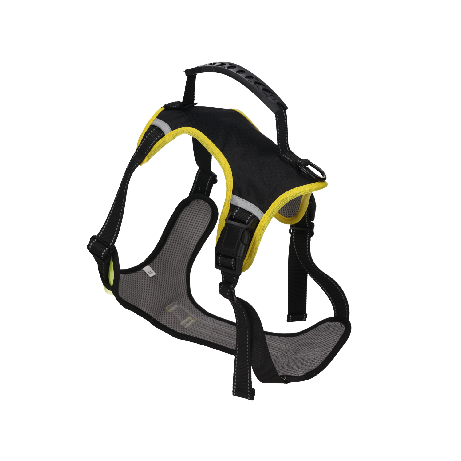 Rufus & Rosie Yellow & Blue Anti-Pull Reflective Dog Harness, Large