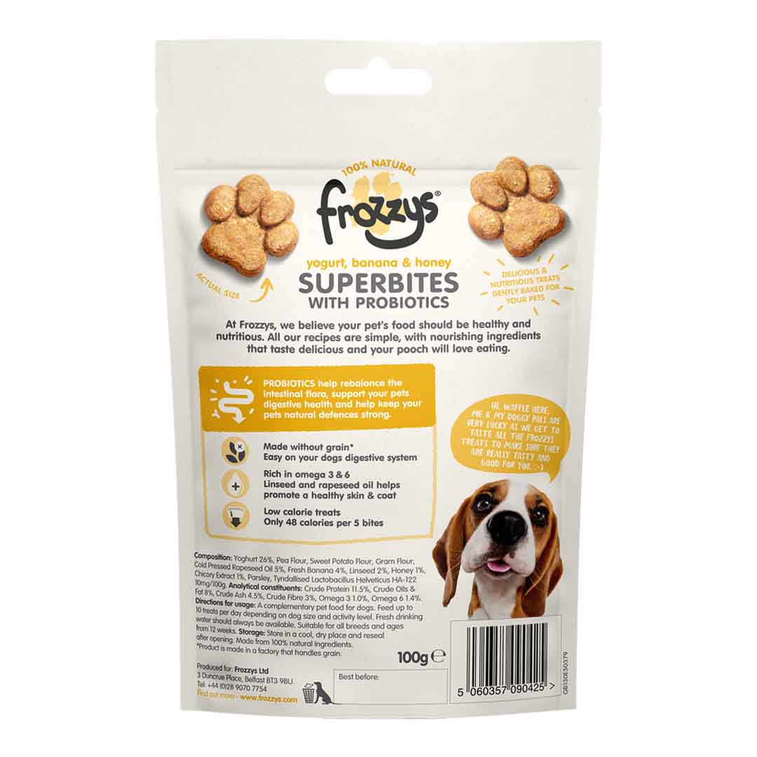 Frozzys Superbites with Probiotics, Yogurt, Banana & Honey