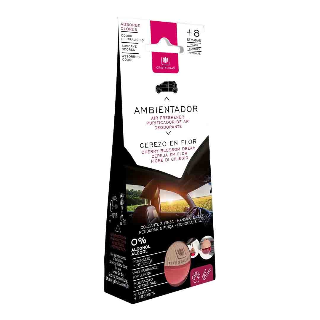 Cristalinas Pyramid Car Air Freshener, Cherry Blossom, 6ml