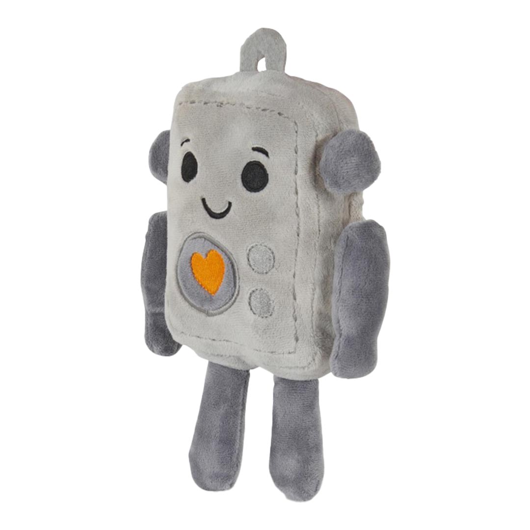 Seriously Strong Rubberoid Robot Plush Dog Toy