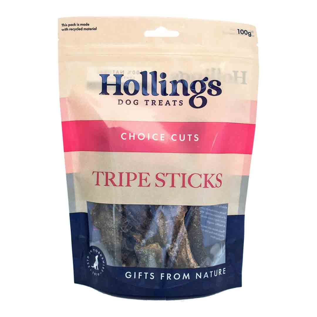 Hollings Tripe Sticks, Dog Treats, 100g