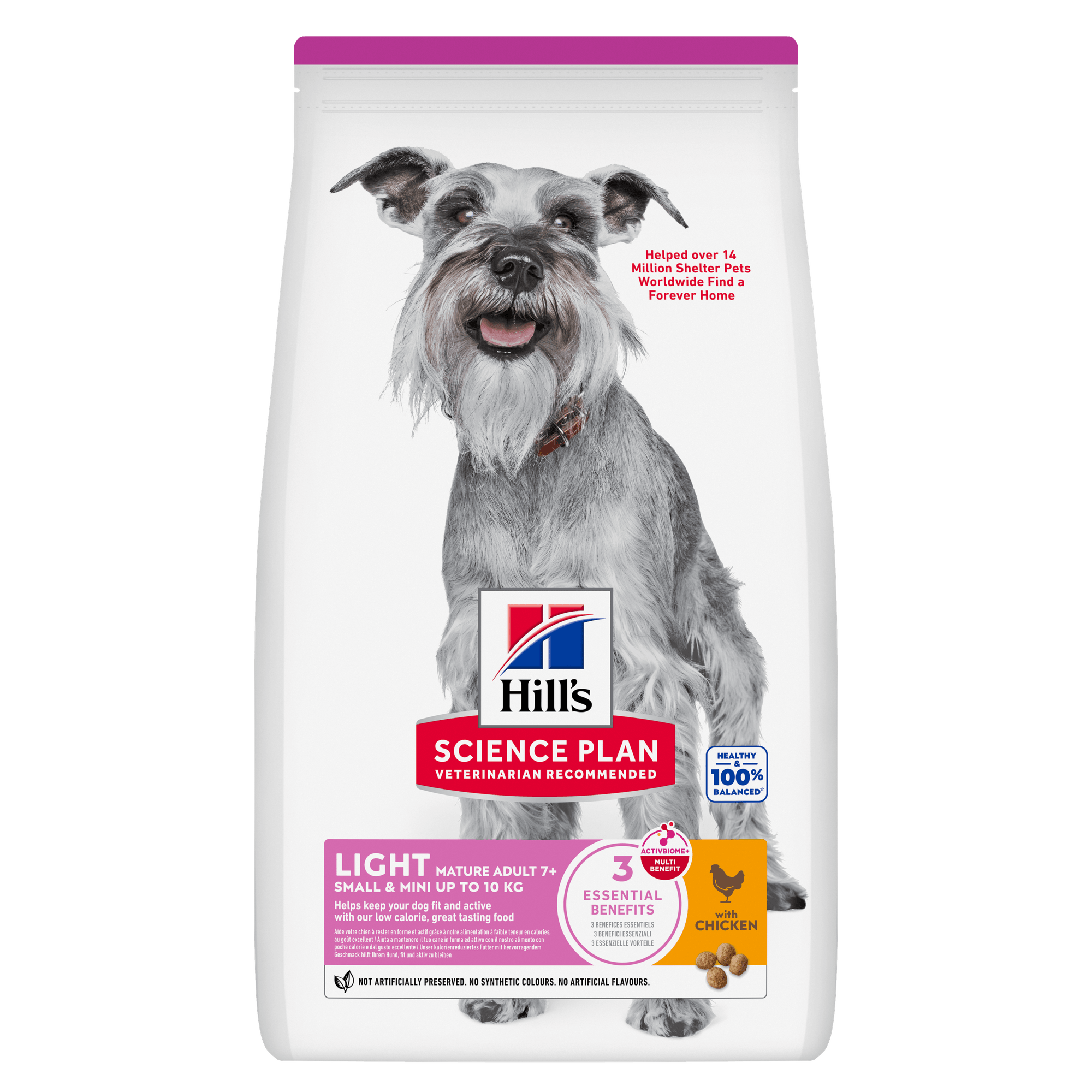 Hill'S Science Plan Light Small & Mini Mature Adult Dog Food With Chicken 2.5kg