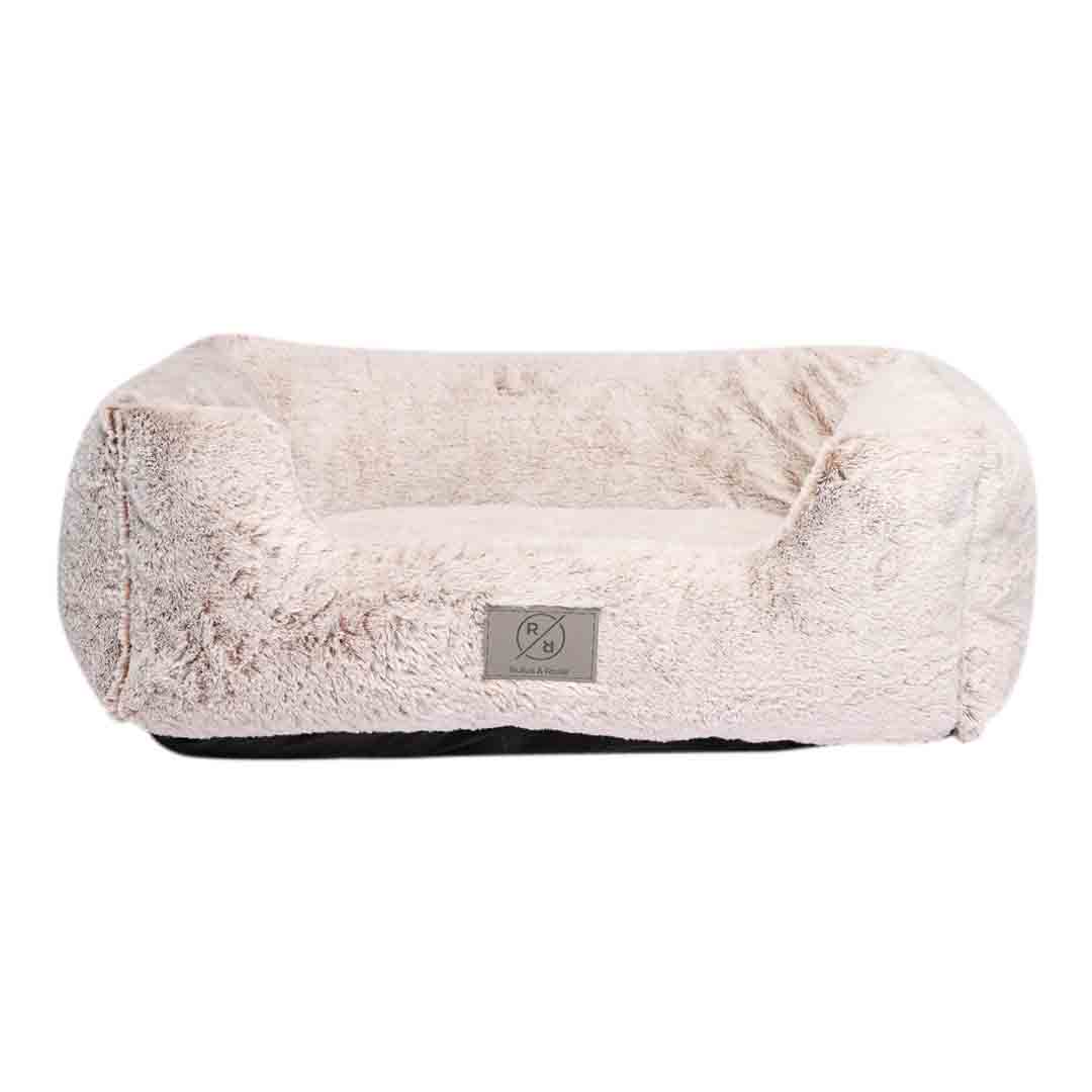 Rufus & Rosie Arctic Plush Fur Pet Bed M/L
