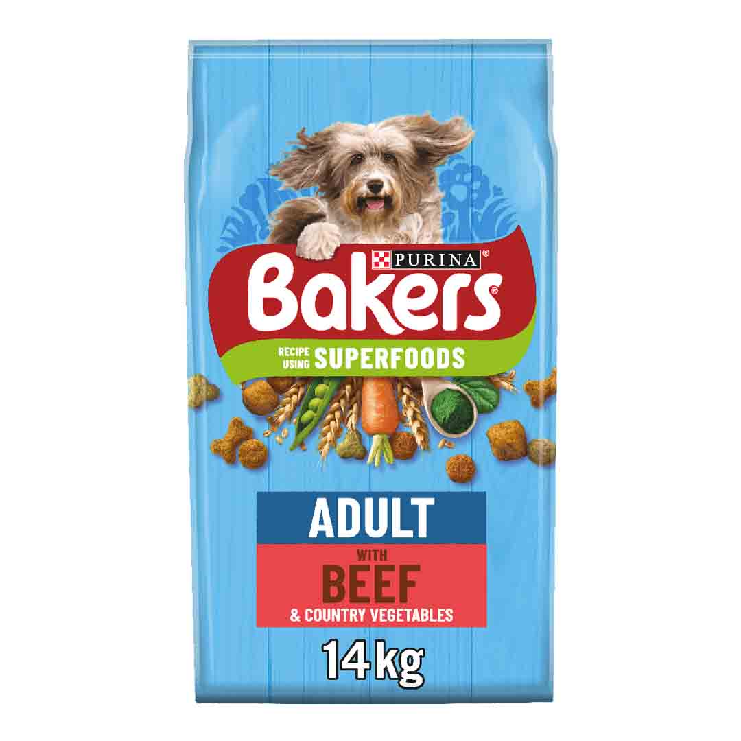 Bakers Complete Dog Food Beef & Country Veg 14kg