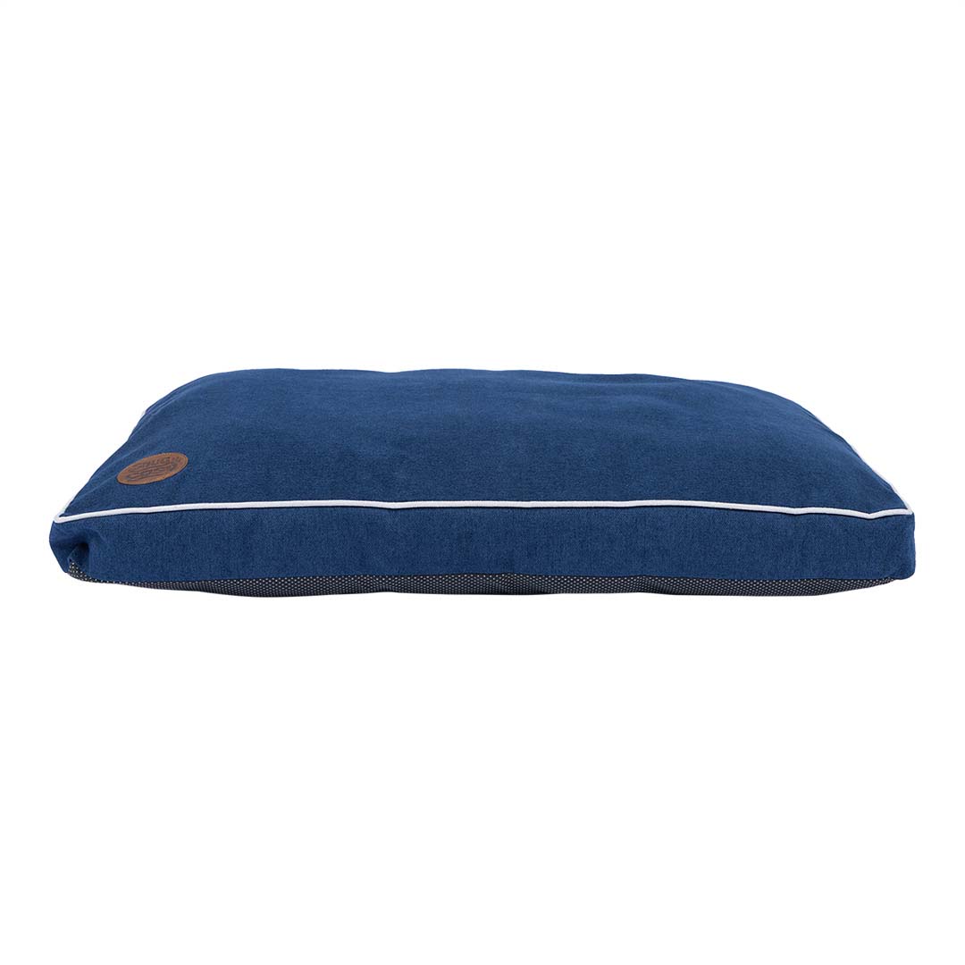 Snug & Cosy Dog Bed Lounger Ocean Blue 90x60cm