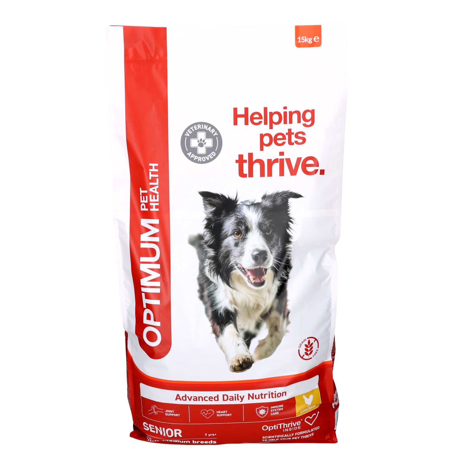 Optimum Pet Health Small-Medium Breed Senior Dry Dog Food, 15kg