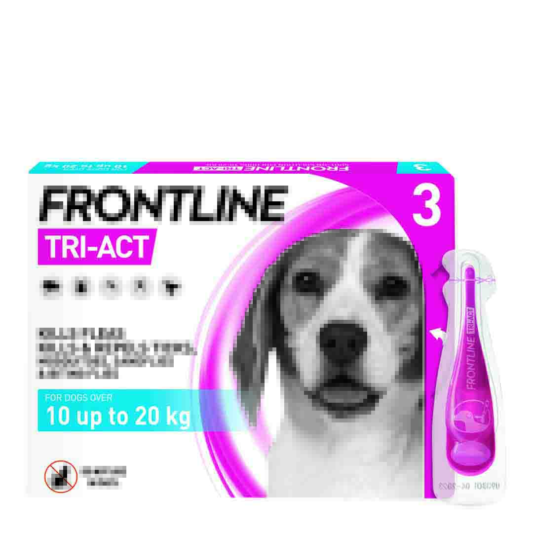 Frontline Tri-Act For Dogs, 10-20Kg
