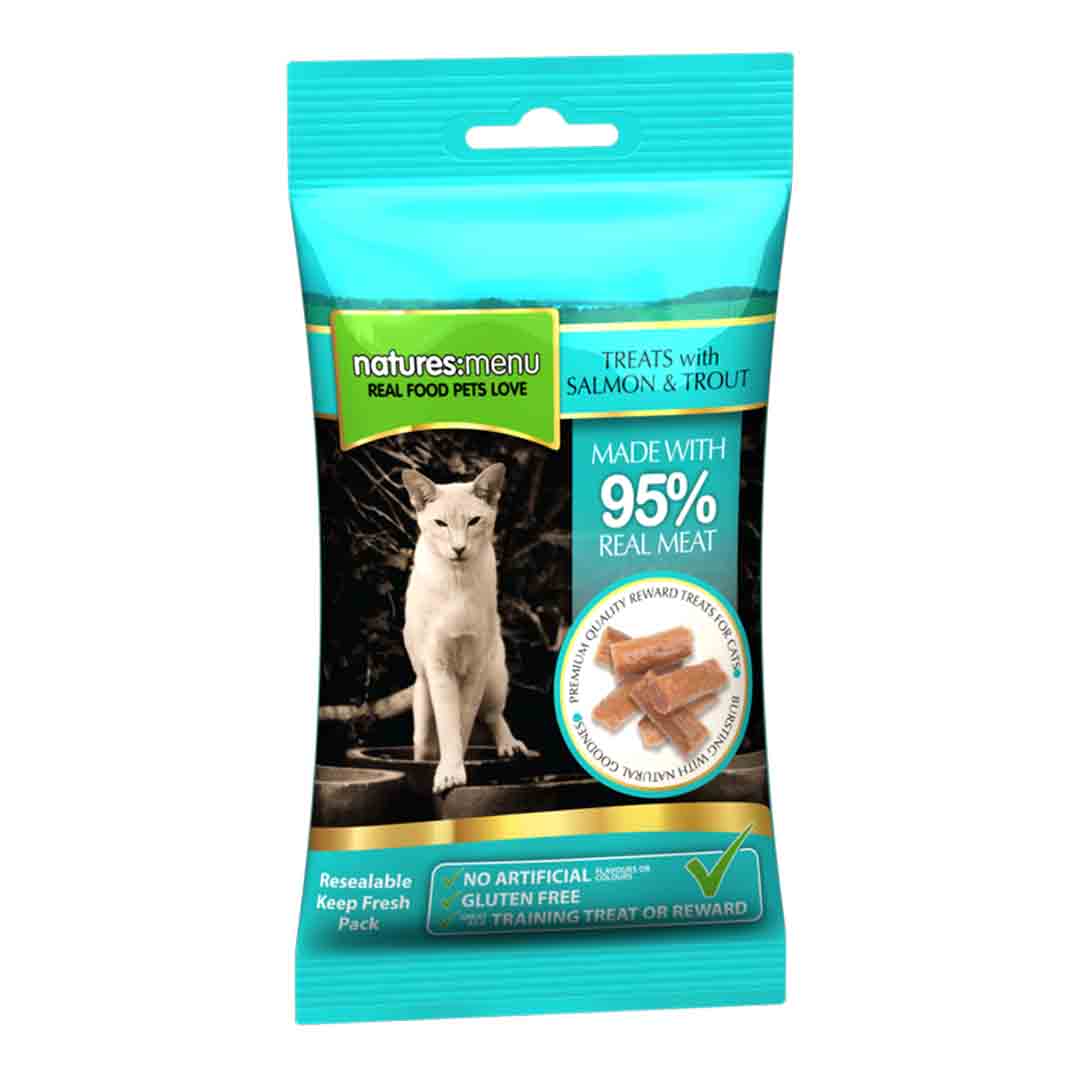Natures Menu Cat Treat Salmon And Trout 60g