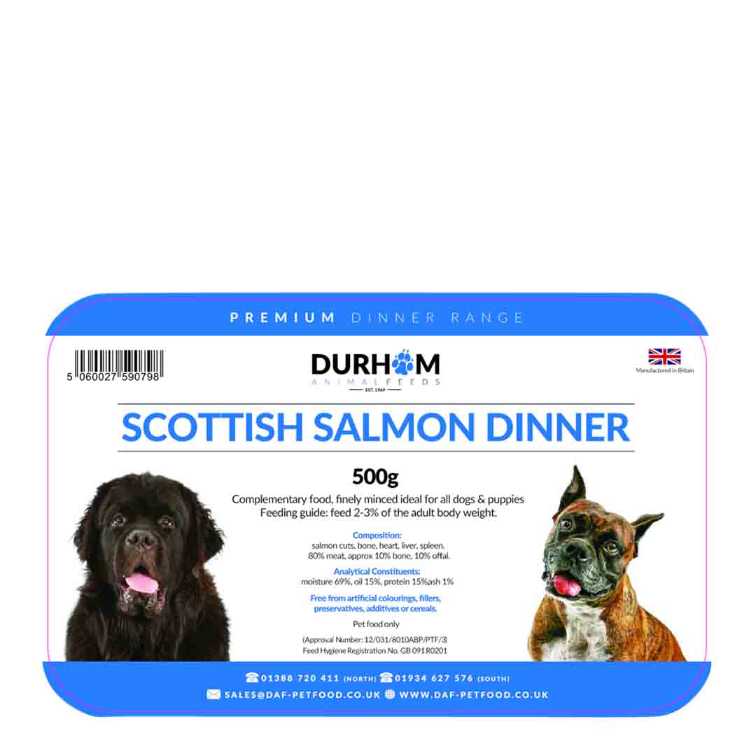 Durham Dog Food Scottish Salmon Dinner, 500g