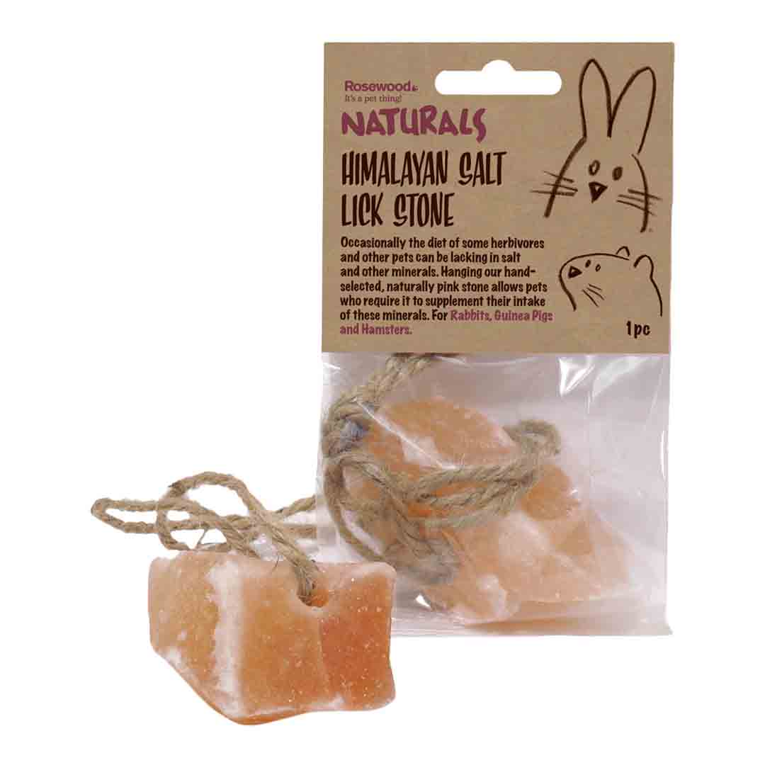 Rosewood Naturals Himalayan Salt Lick Stone for Small Pets