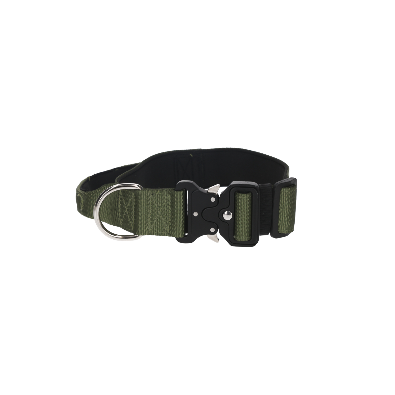 Rufus & Rosie Padded Handle Dog Collar, Large, Khaki