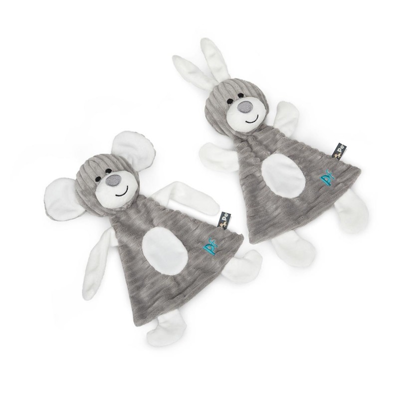 Little Petface Mouse and Rabbit Friends Plush Dog Toys