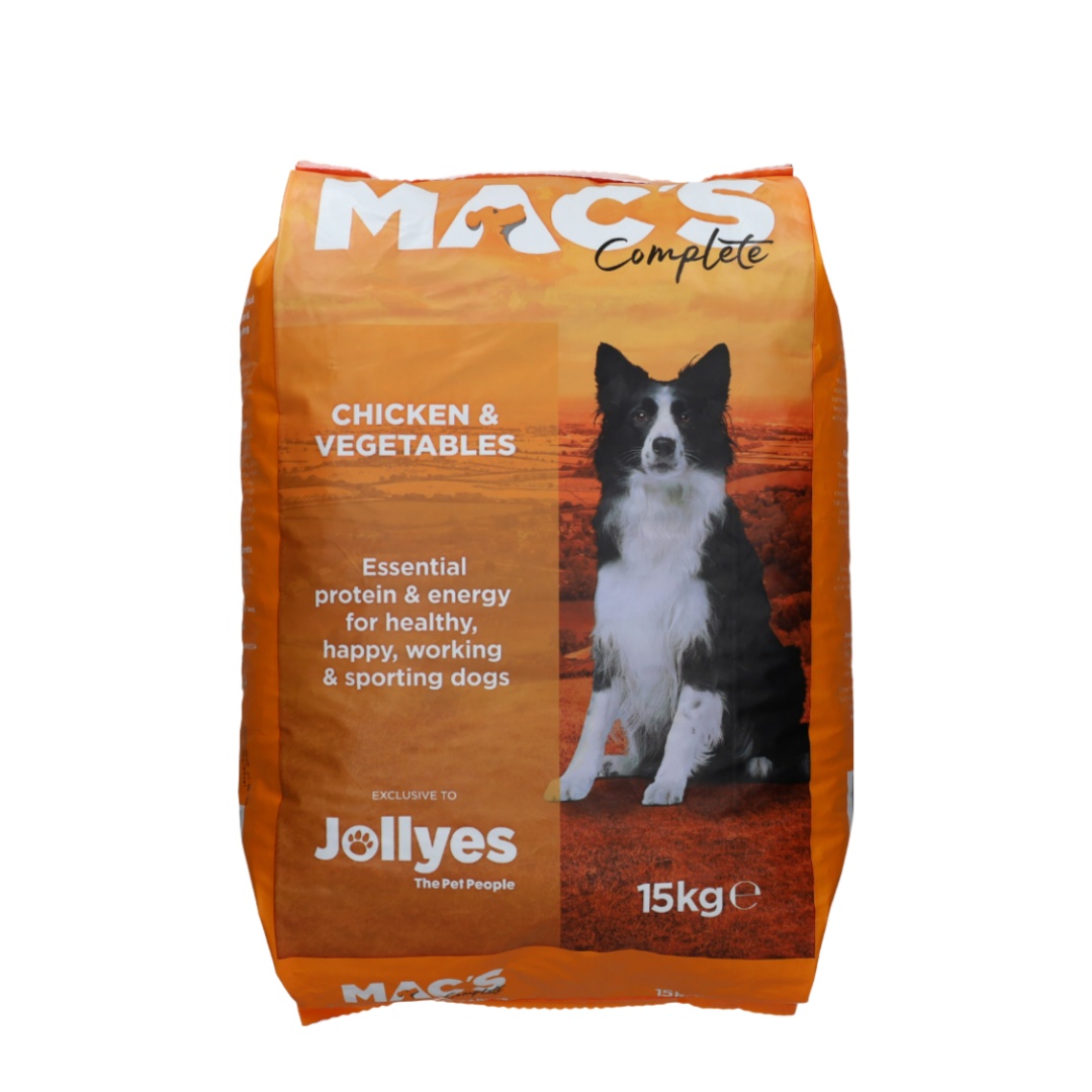 Jollyes Macs Complete Dog Food with Chicken & Veg 15kg