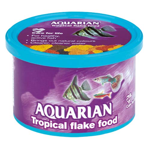 Aquarian Tropical Flake Fish Food 50g