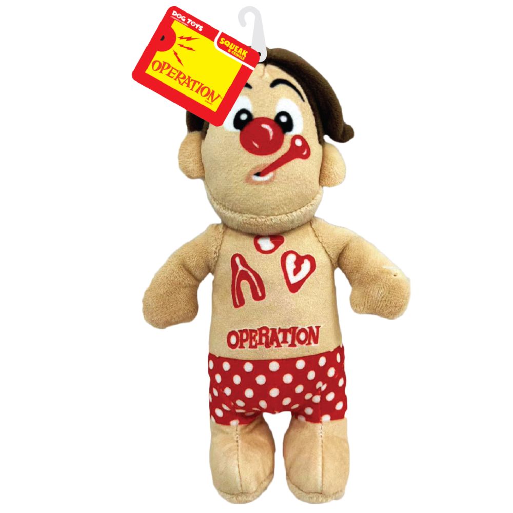 Hasbro Operation Squeak and Crinkle Cavity Sam Dog Toy