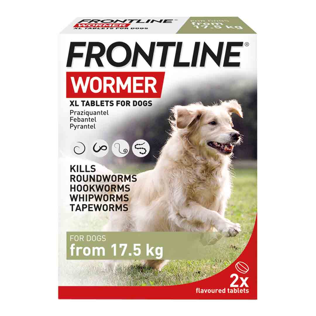 Frontline Wormer Tablets for Extra- Large Dogs, 2 Tablets