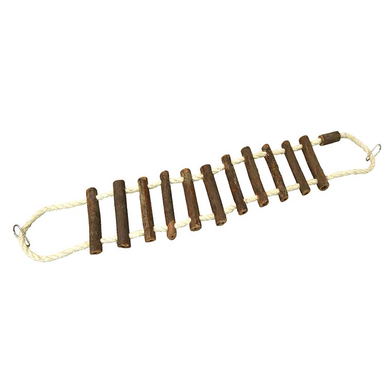 Natural Rope And Log Bird Bridge Medium