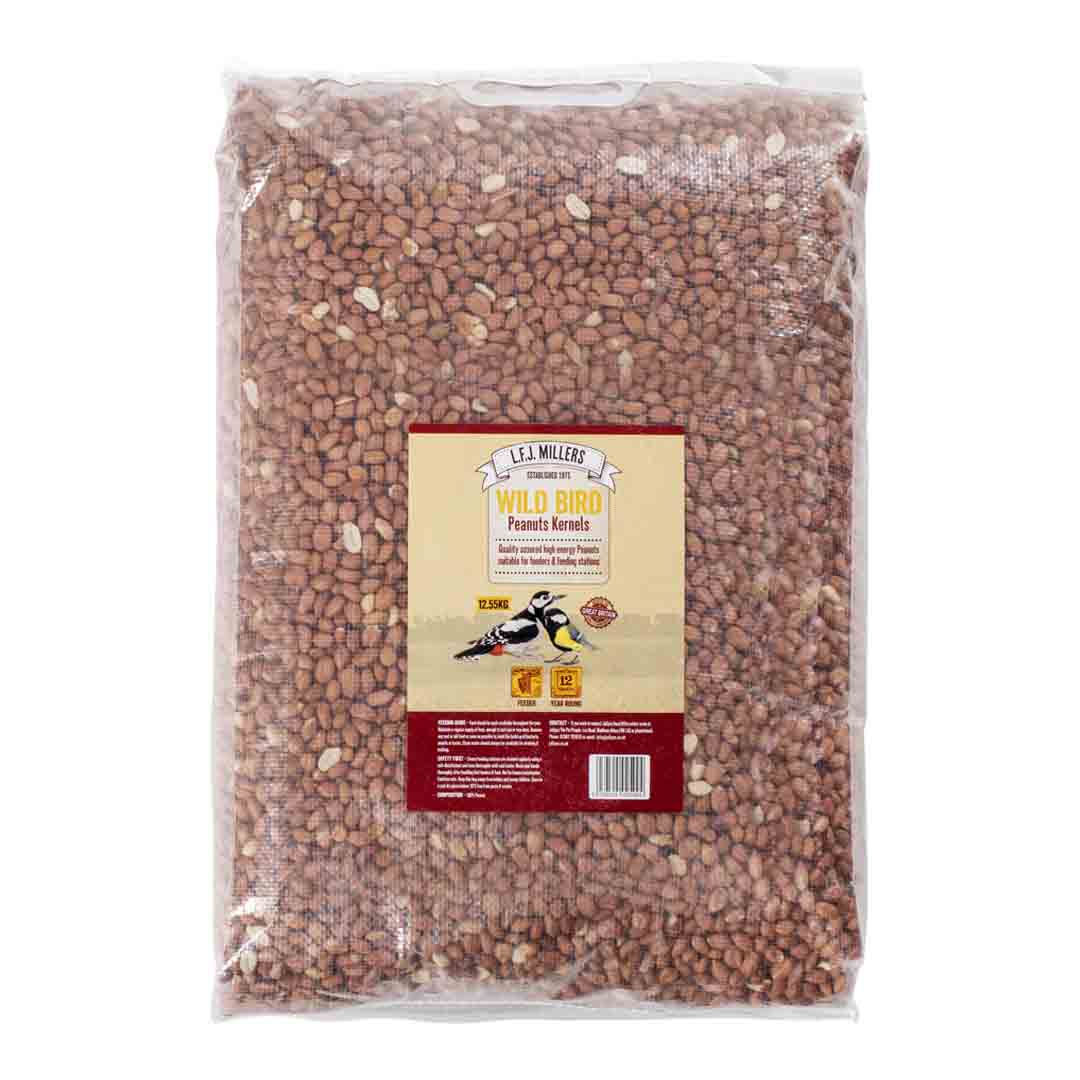 LFJ Millers Peanut Kernels, Wild Bird Food, 12.5kg