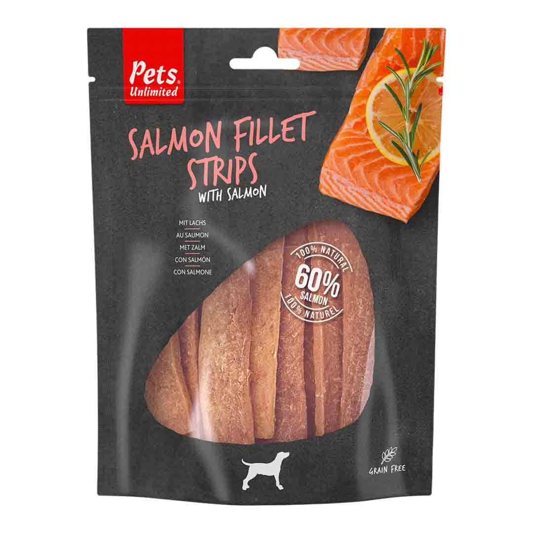 Pets Unlimited Salmon Filet Strips Dog Treat