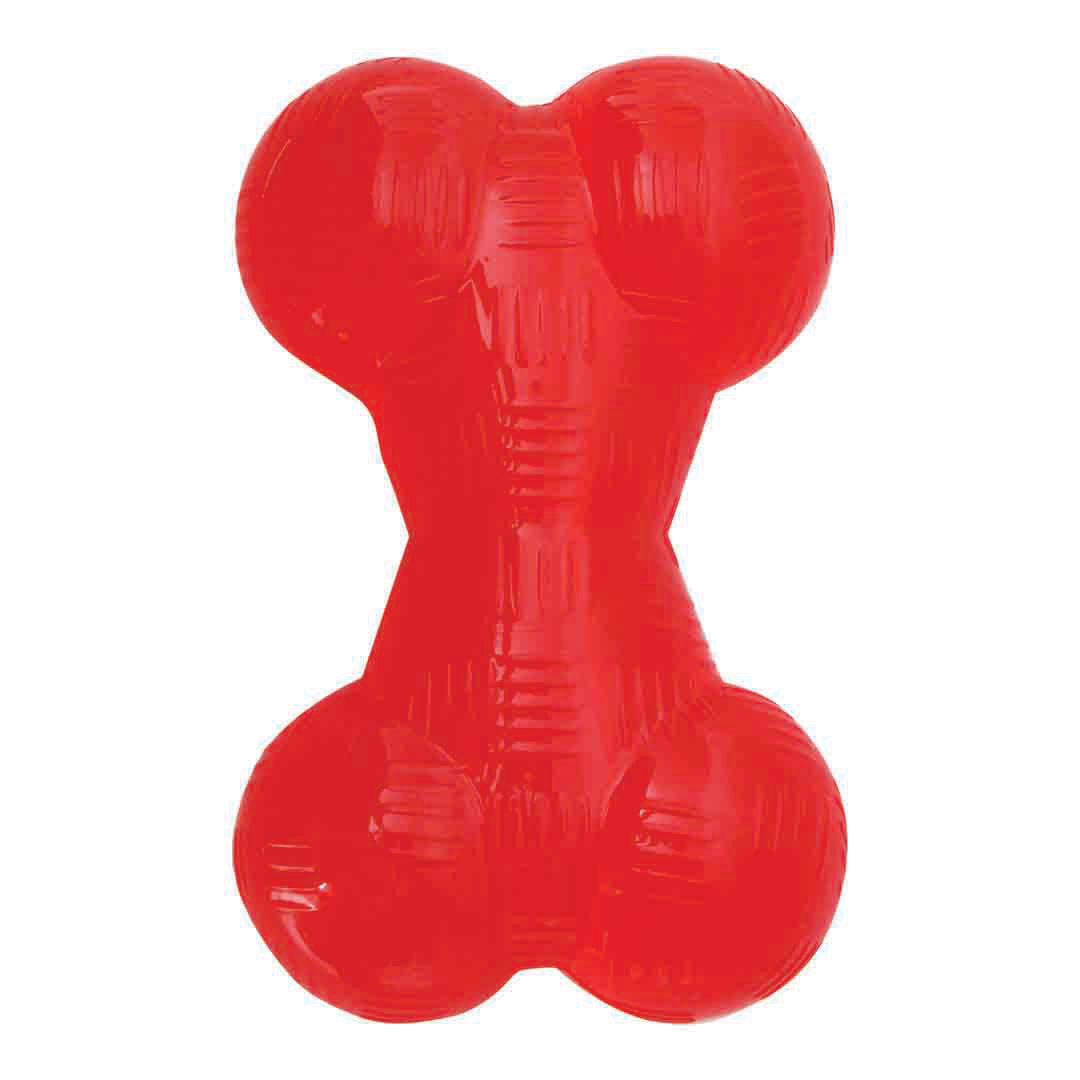 Mighty Muts Rubber Bone Dog Chew Toy, Small