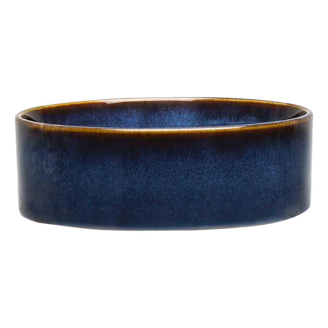 Scruffs Reactive Glaze Pet Food Bowl Blue 15cm