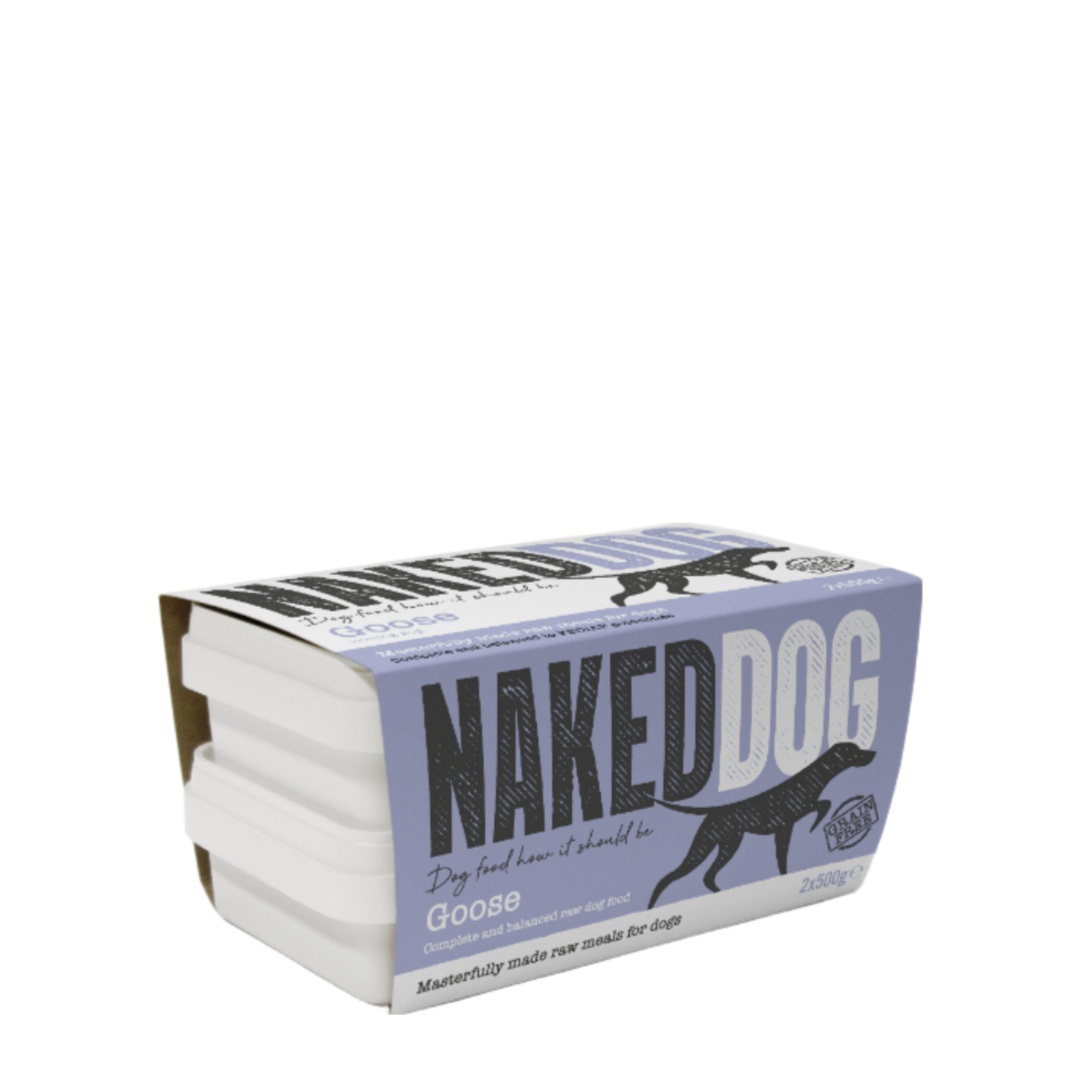 Naked Dog Original Goose Raw Dog Food 2x500g