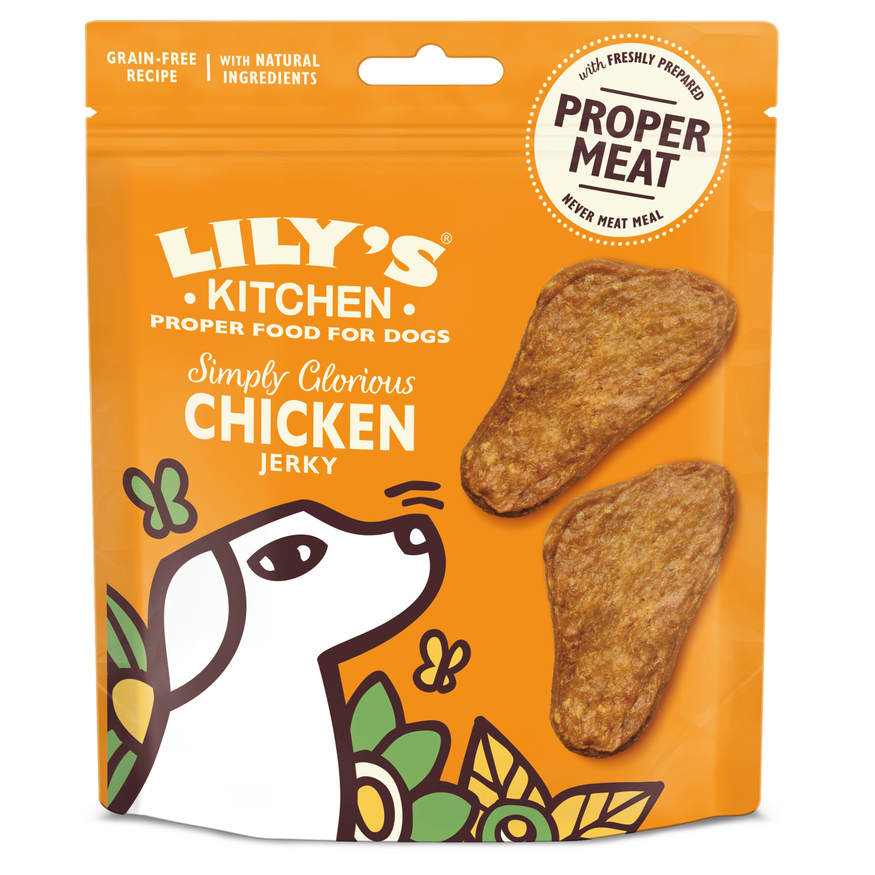Lilys Kitchen Dog Treats Simply Glorious Chicken Jerky 70g