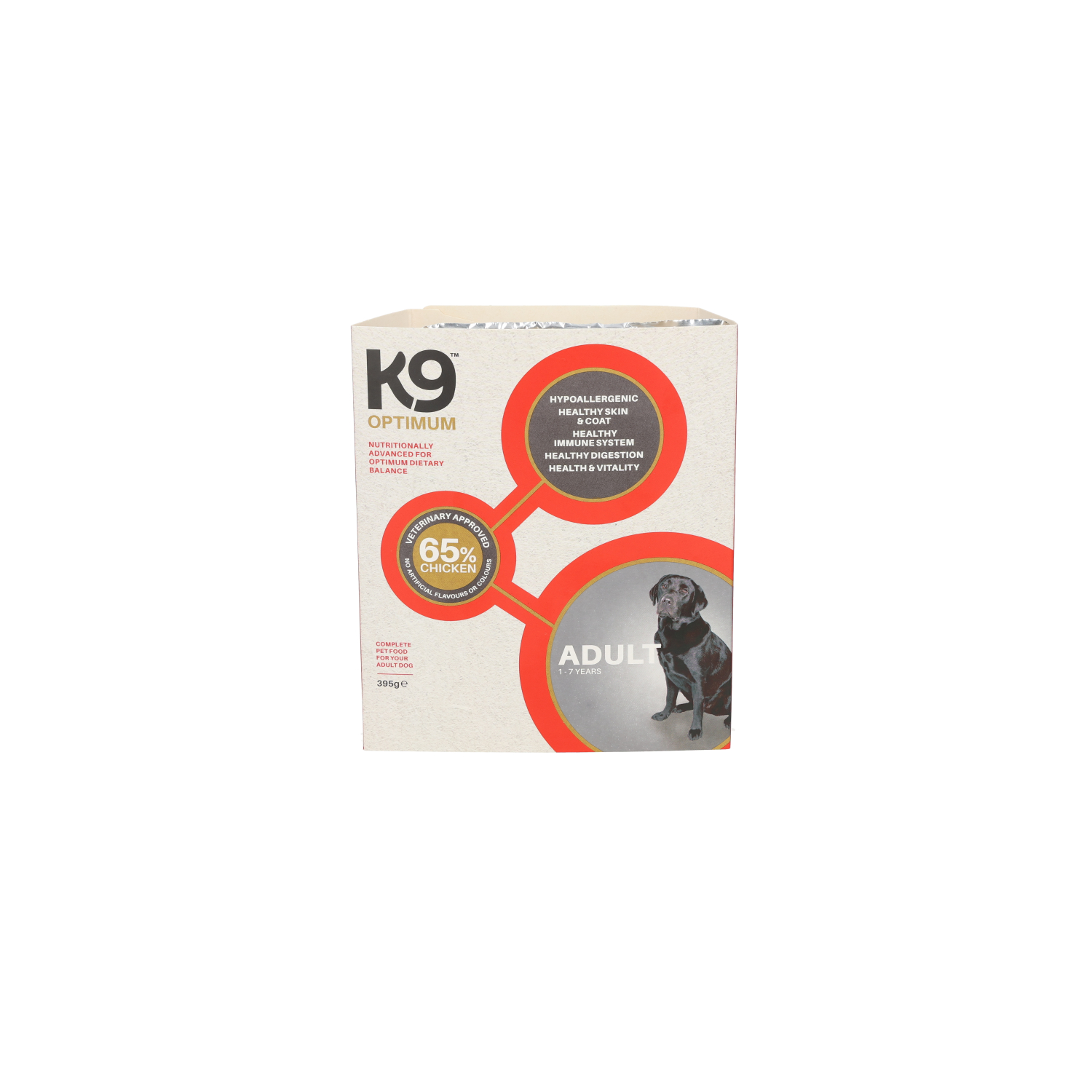 K9 Adult Dog Food Chicken Tray 395g