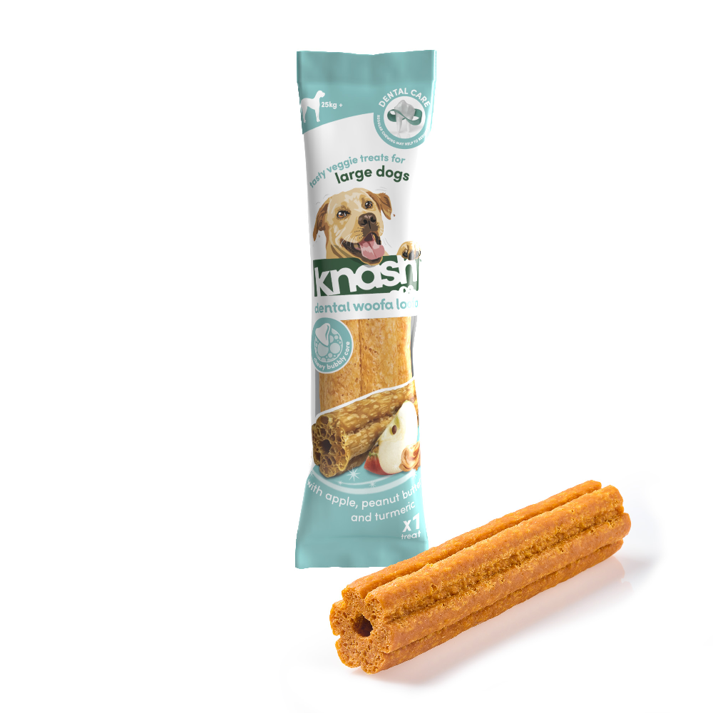 Knash Woofa Loofa XL Mint or Apple Dog Treat 1 Pack 180g
