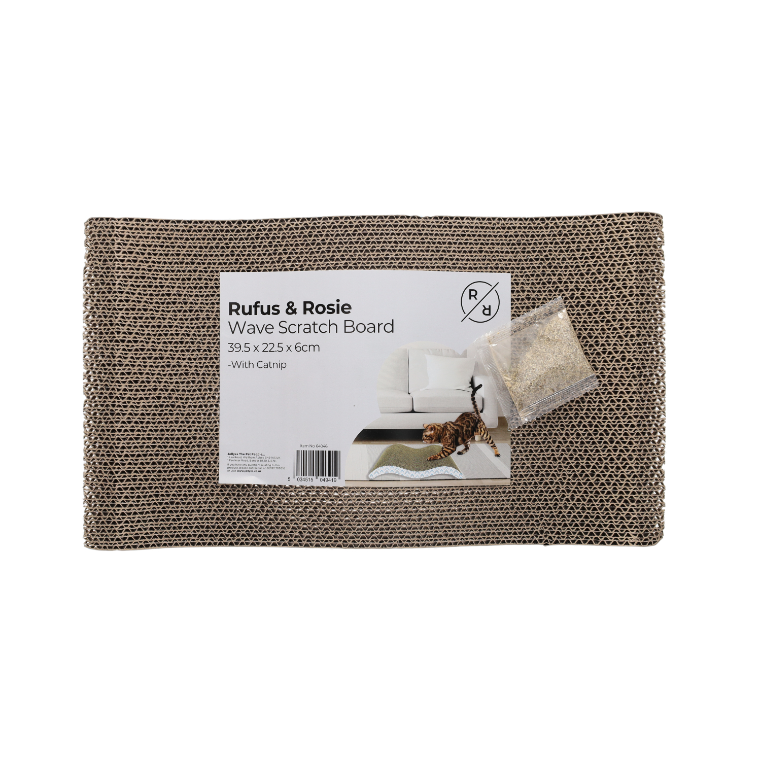 Rufus & Rosie Cat Scratch Matt, Wave Scratch-It Mat
