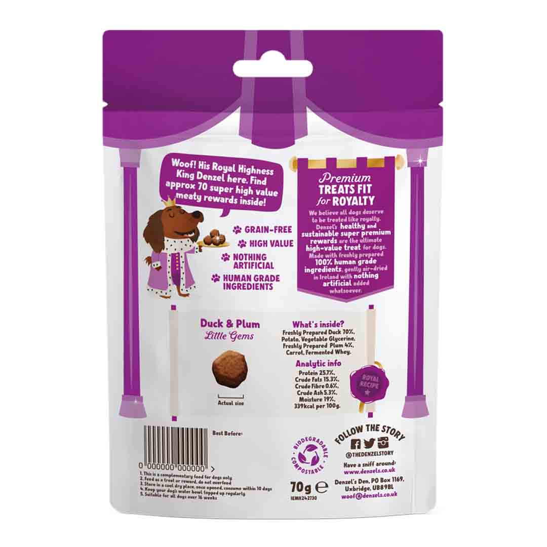 Denzels Rewards Duck & Plum Dog Treats, 70g