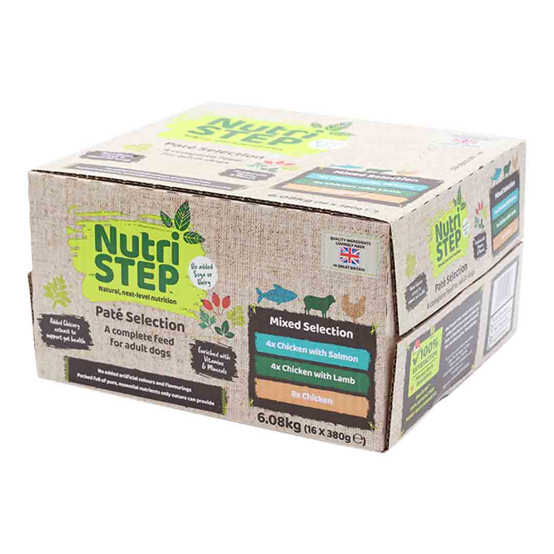 NutriSTEP Wet Dog Food Multipack Trays 16x380g