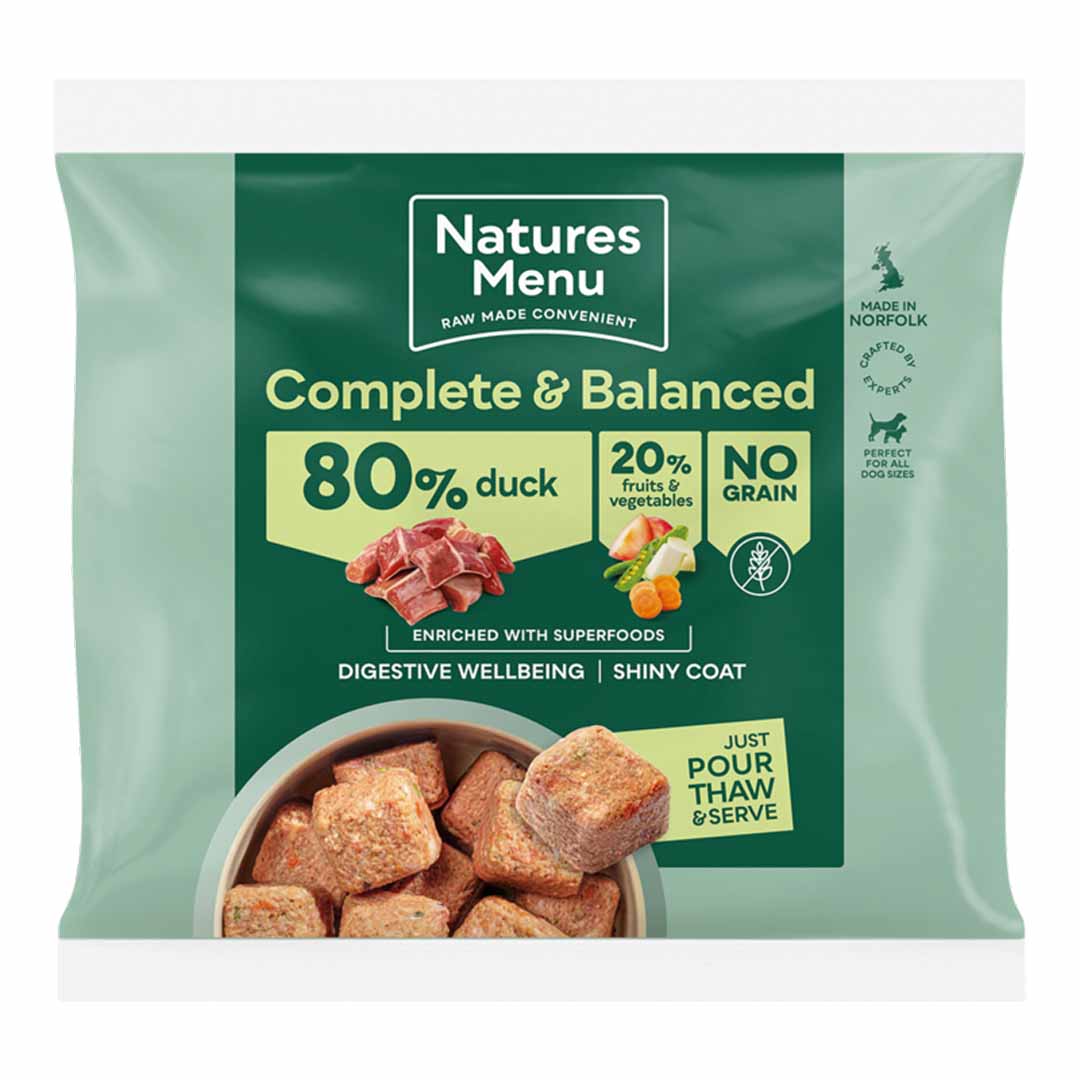 Natures Menu 80/20 Duck with Superfoods Nuggets Grain Free Dog Food 500g