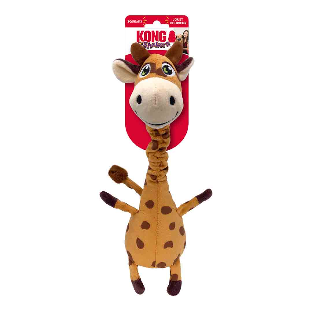 KONG Shakers Bobz Giraffe Dog Toy, Medium