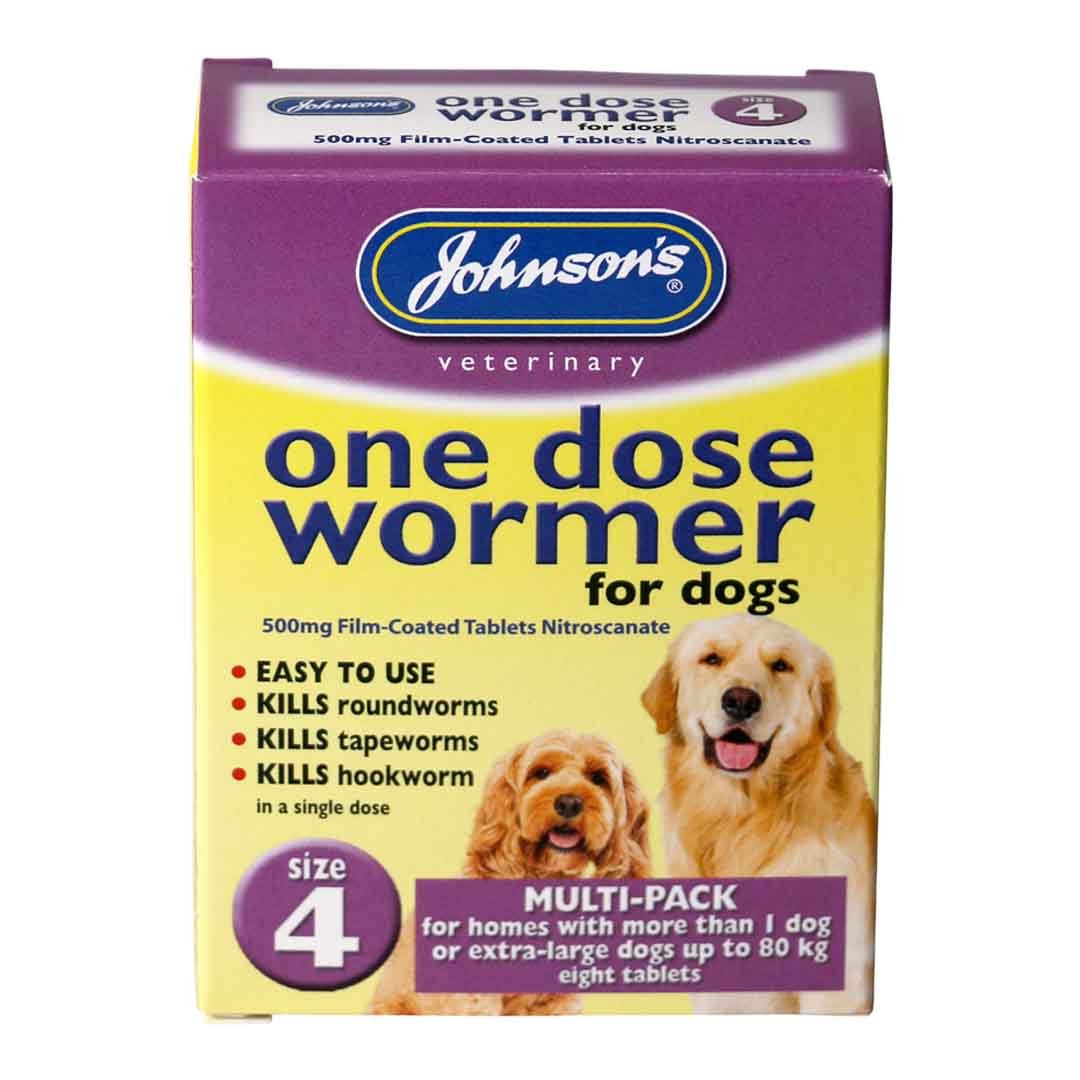Johnsons One Dose Easy Dog Wormer, Large Dogs
