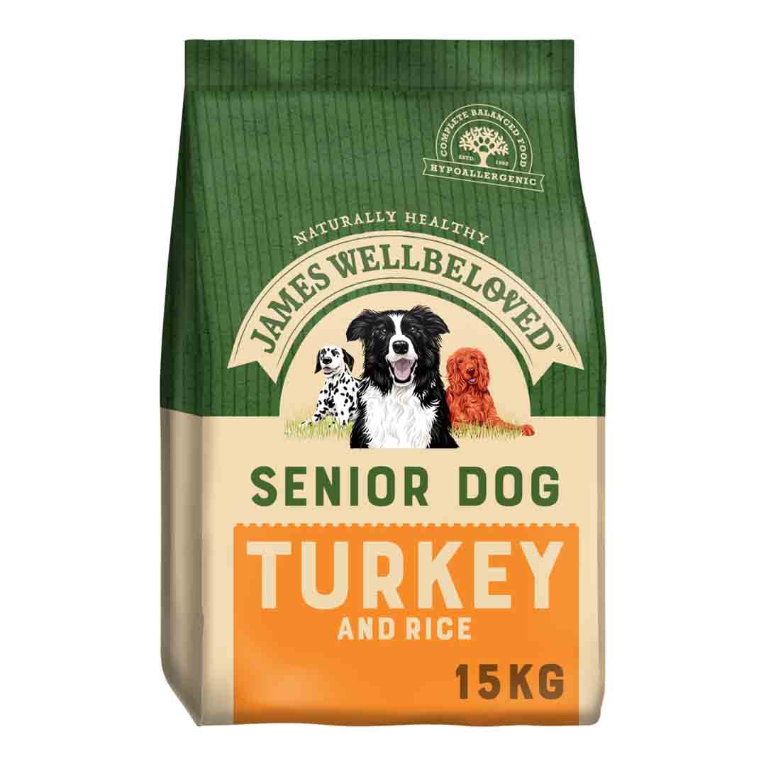 James Wellbeloved Senior Dog Food Turkey & Rice 15kg