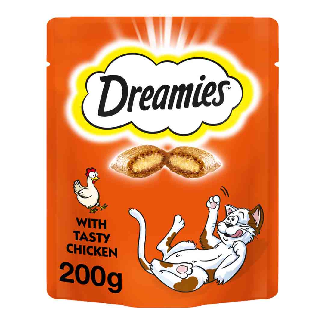 Dreamies Cat Treats Chicken Mega Pack 200g