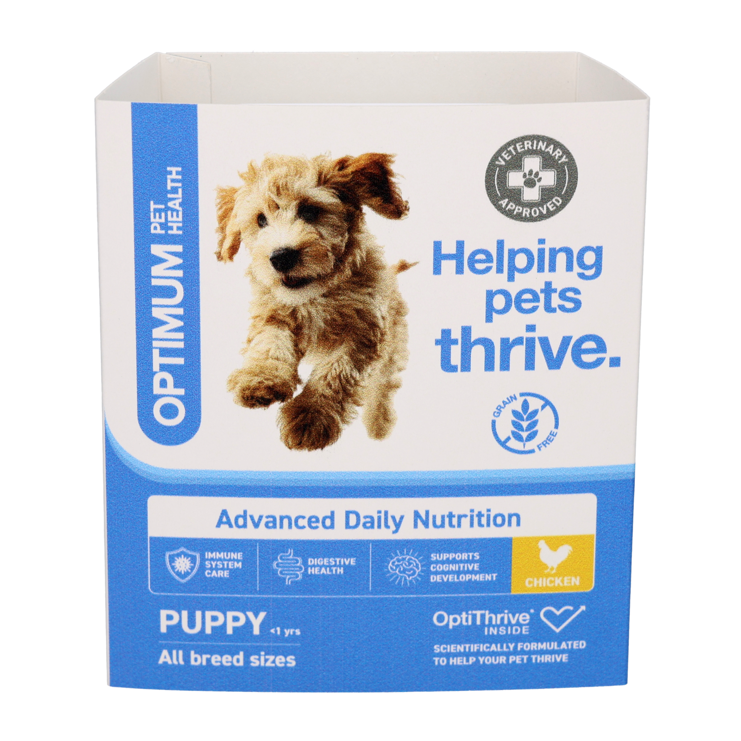 Optimum Pet Health Puppy Dog Food Tray, 395g