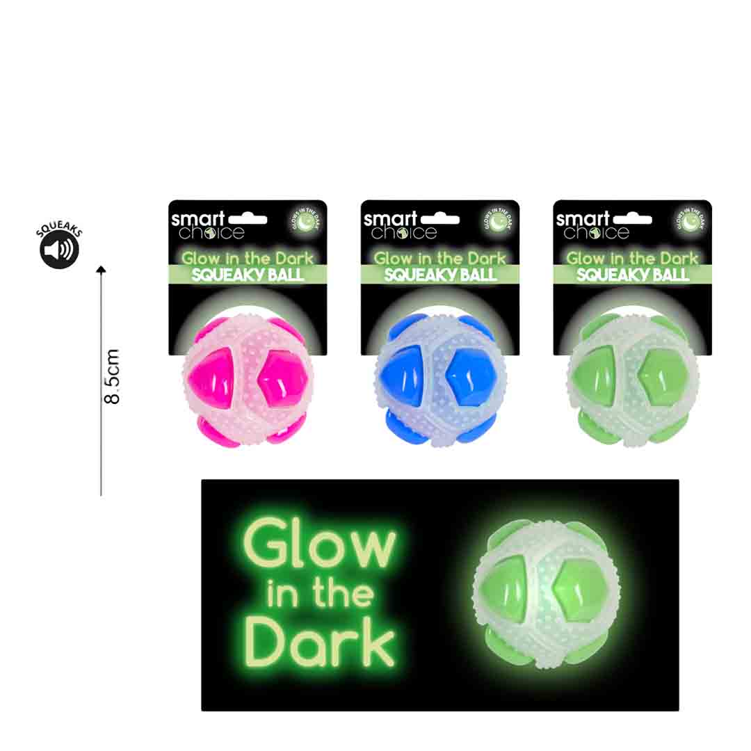 Happy Pet Glow In The Dark Ball Dog Toy