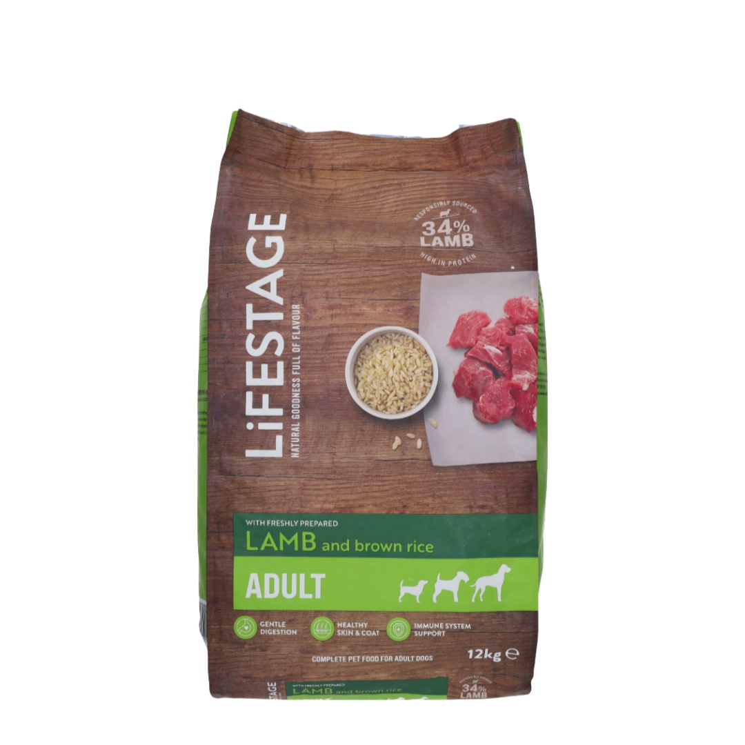 Lifestage Adult Dog Food Lamb & Brown Rice 12kg