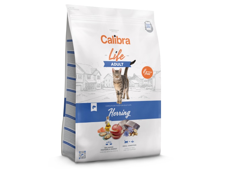 Calibra Cat Life Adult Herring Dry Cat Food 1.5kg