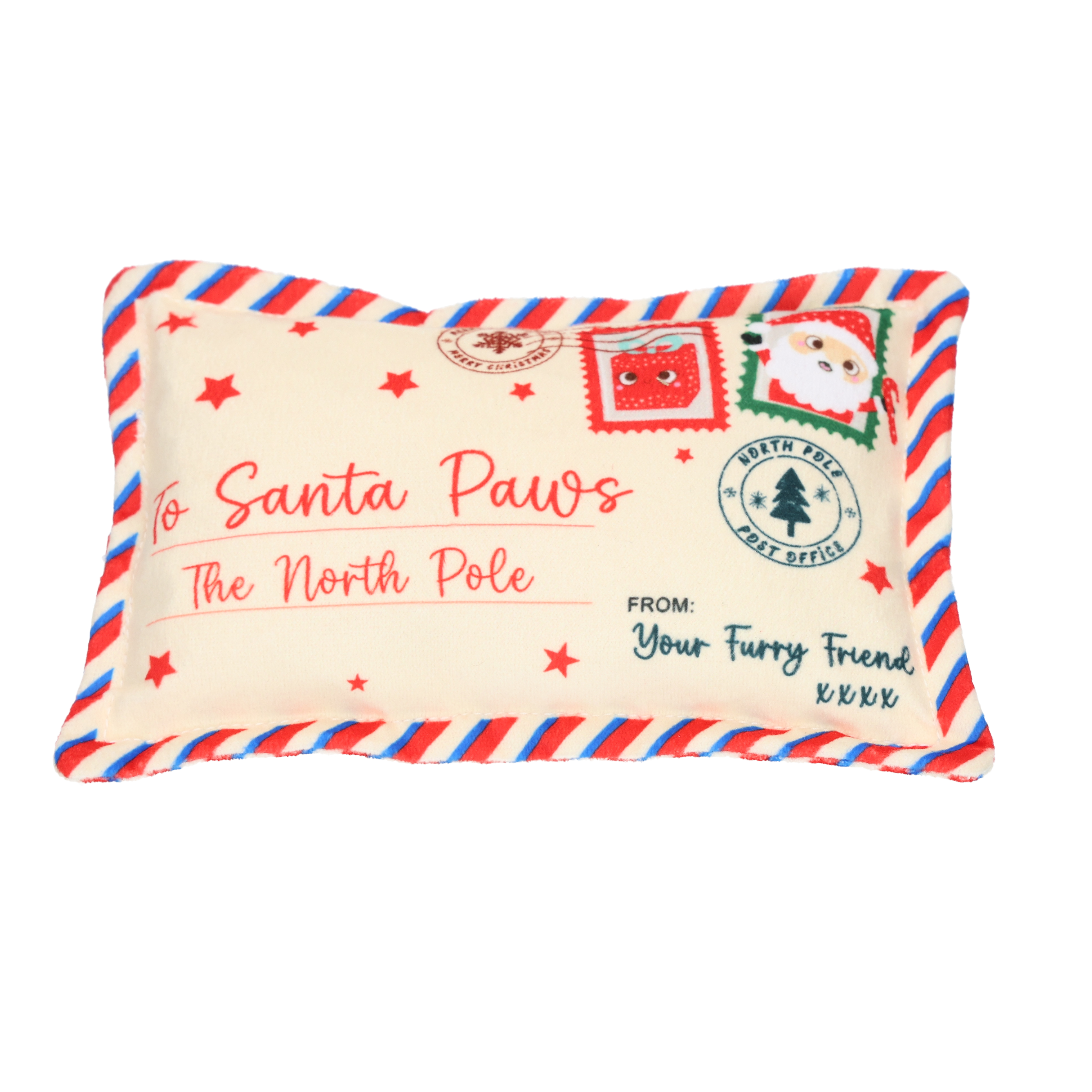 Smart Choice Letter To Santa Crinkle Plush Dog Toy