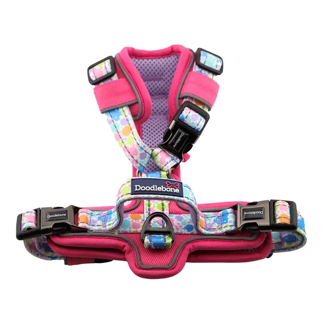 Doodlebone 'With Me' Dog Harness Pink 2-4