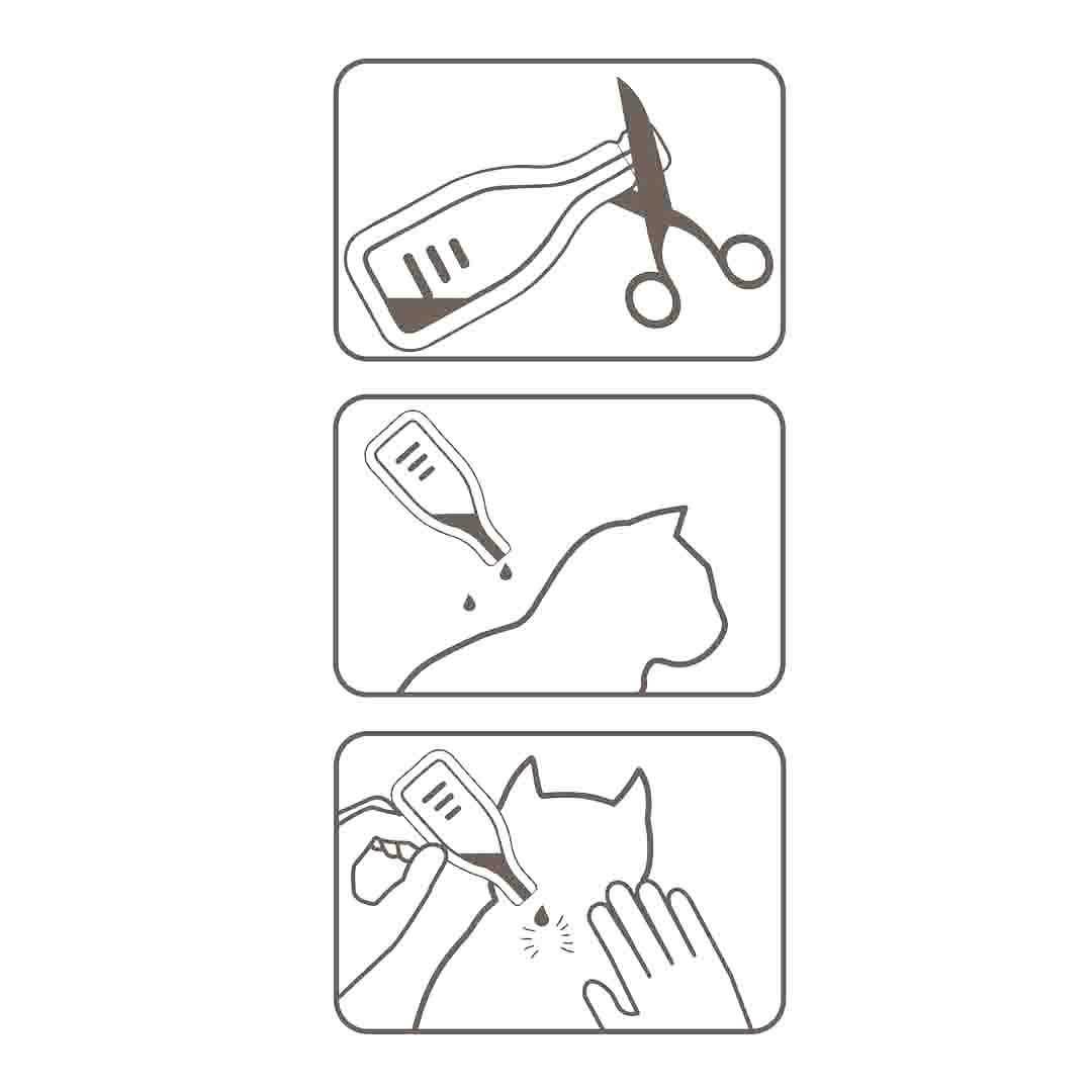 Beaphar FIPROtec Spot-On Flea & Tick Treatment for Cats, 4 Pipettes