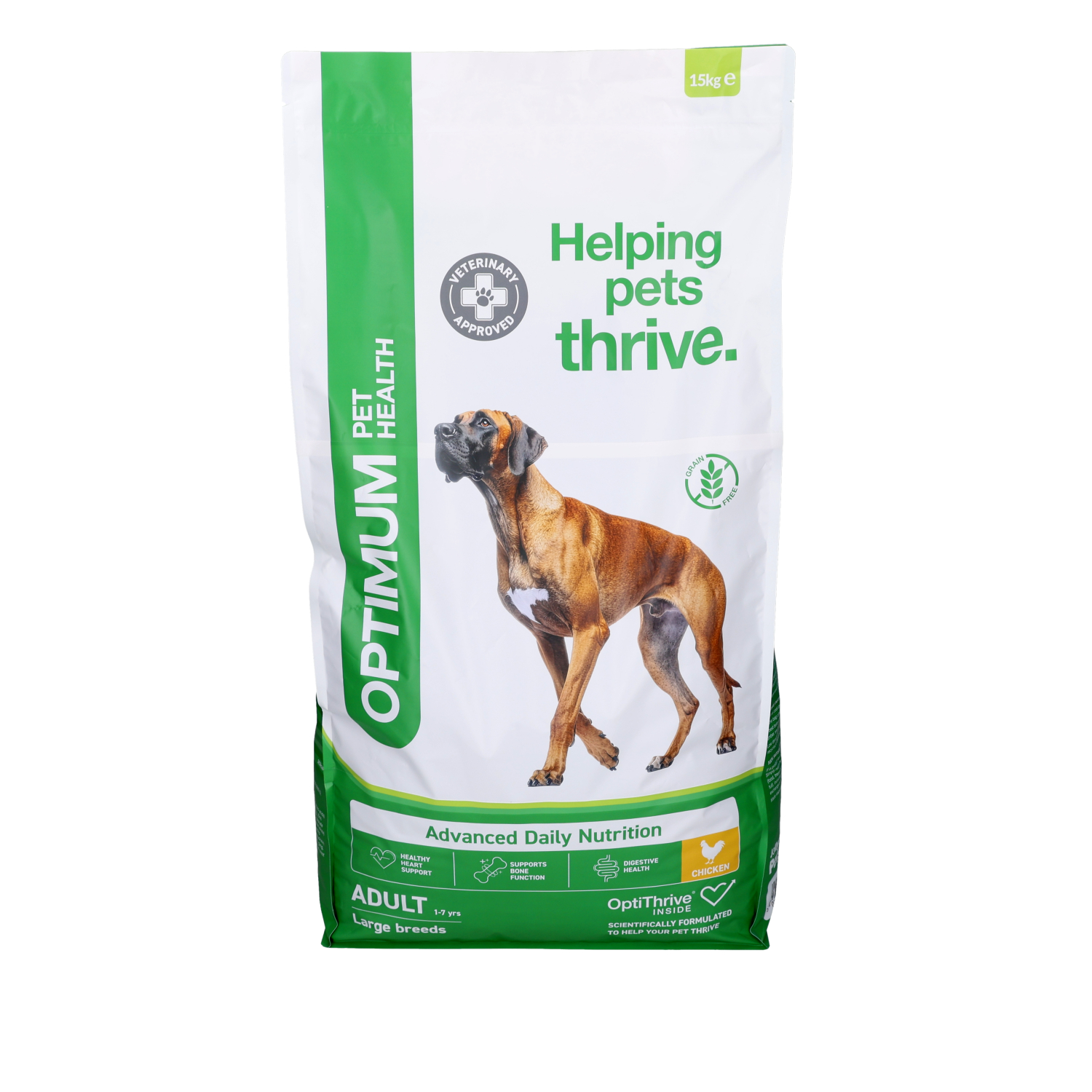 Optimum Pet Health Large Breed Adult Dry Dog Food, 15kg