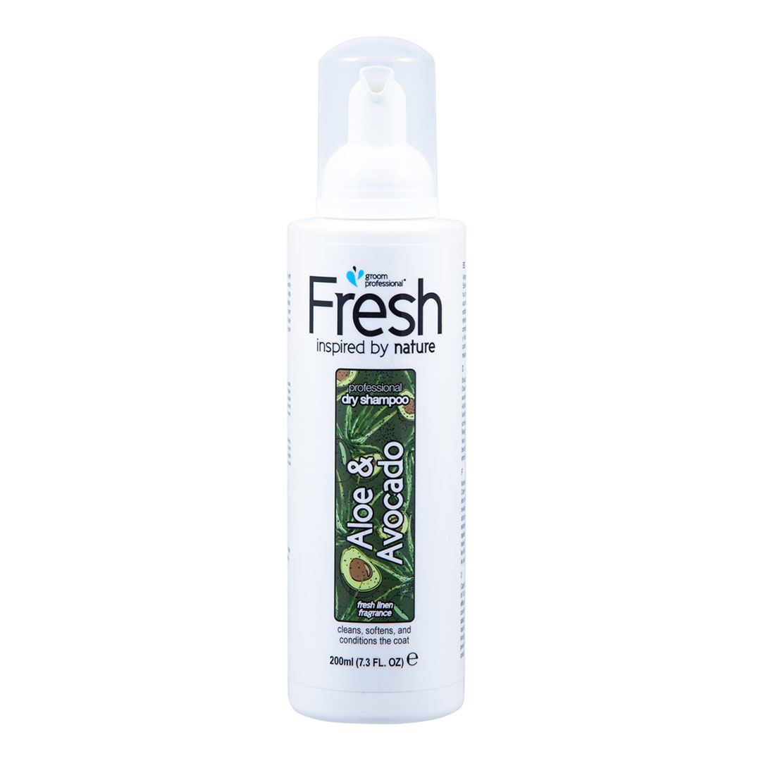 Groom Professional Aloe & Avo Dry Dog Shampoo, 200ml