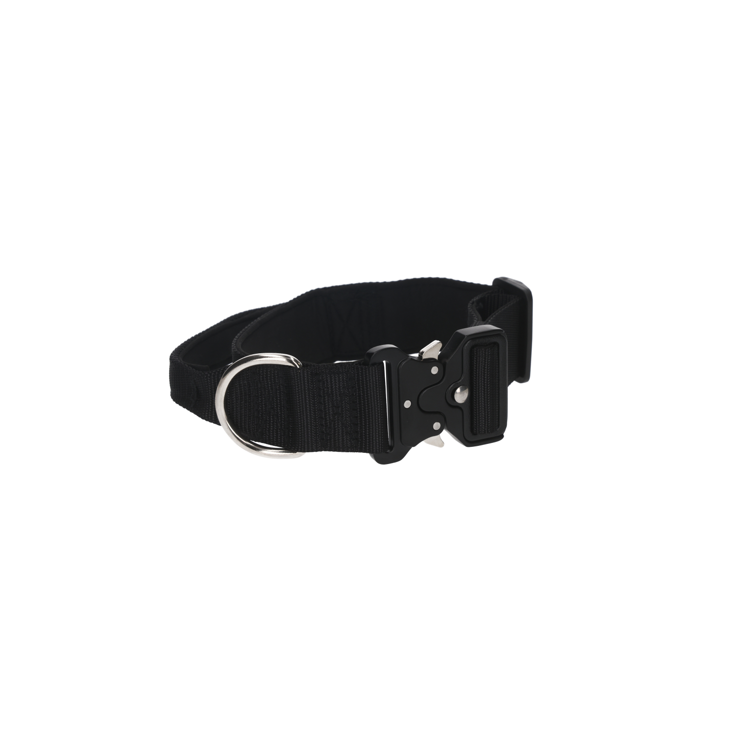 Rufus & Rosie Padded Handle Dog Collar, Small, Grey