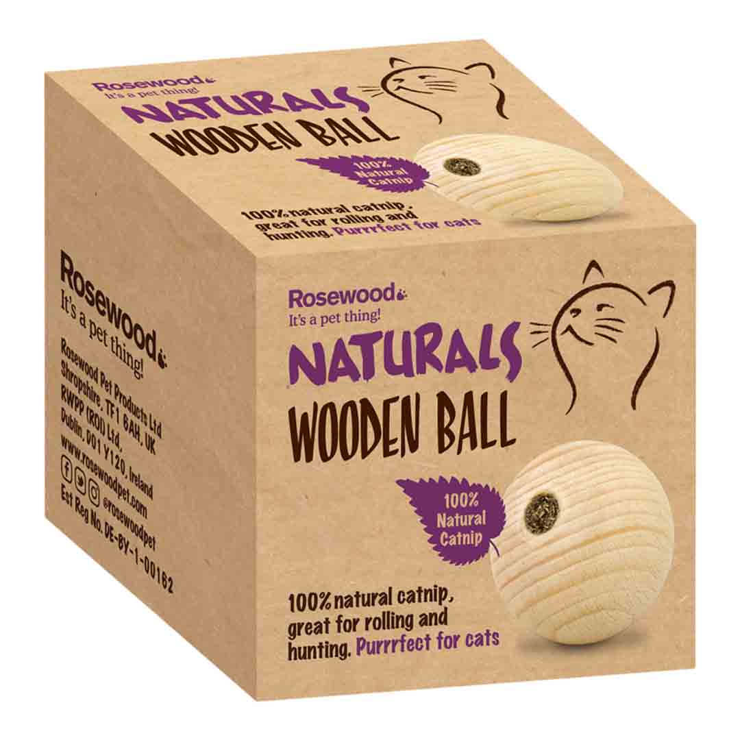 Rosewood Naturals Catnip Ball Cat Toy