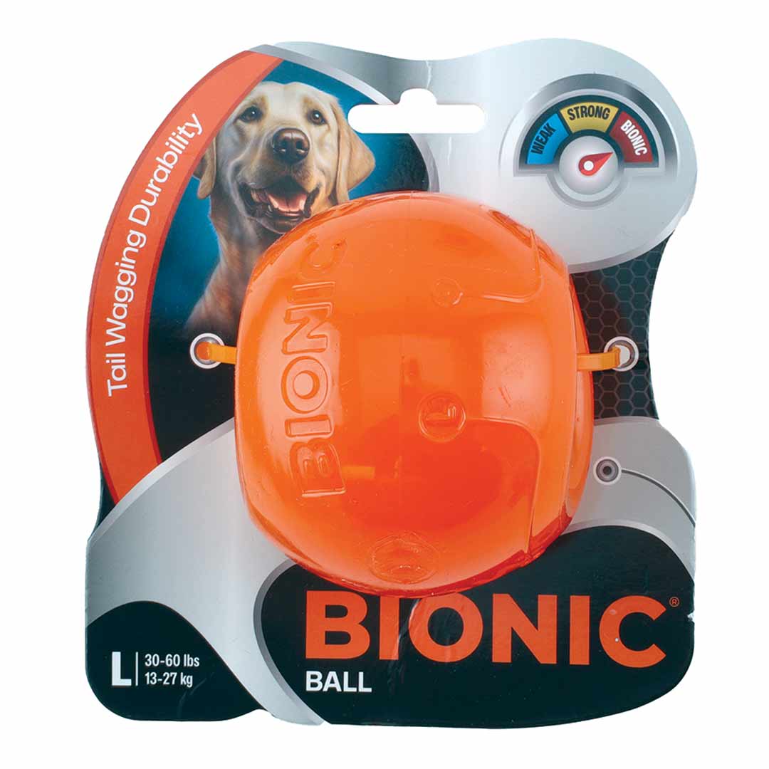 Bionic Dog Ball Toy, Large, Orange