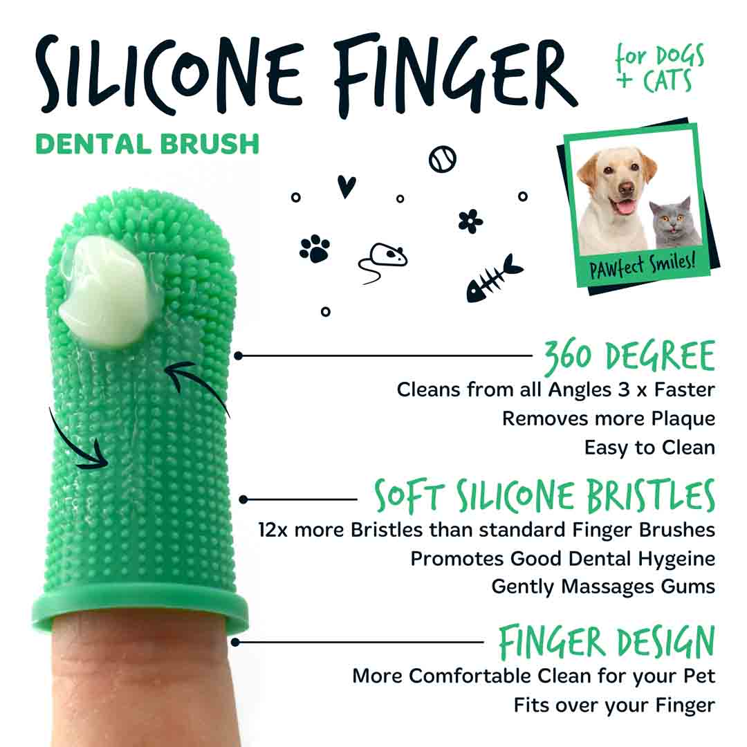 Bugalugs Dog Silicone Finger Dental Brush